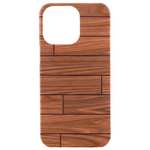 Seamless Wooden Planks Brown Wooden Background iPhone 15 Pro Max Black UV Print PC Hardshell Case from ArtsNow.com Front