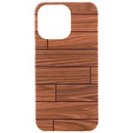 Seamless Wooden Planks Brown Wooden Background iPhone 15 Pro Max Black UV Print PC Hardshell Case