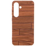 Seamless Wooden Planks Brown Wooden Background Samsung Galaxy S24 6.2 Inch Black TPU UV Case