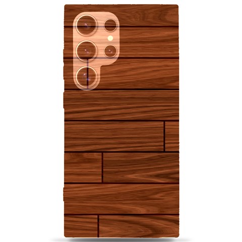 Seamless Wooden Planks Brown Wooden Background Samsung Galaxy S24 Ultra 6.9 Inch Black TPU UV Case from ArtsNow.com Front