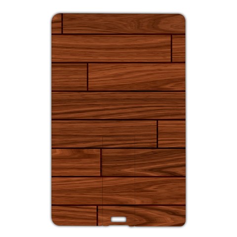 Seamless Wooden Planks Brown Wooden Background Name Card Style USB Flash Drive from ArtsNow.com Front