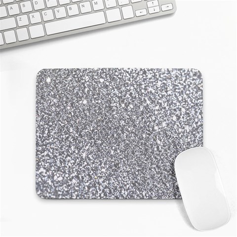 Silver Glitter Texture, Light Creative Background Small Mousepad from ArtsNow.com Front