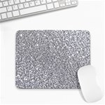 Silver Glitter Texture, Light Creative Background Small Mousepad