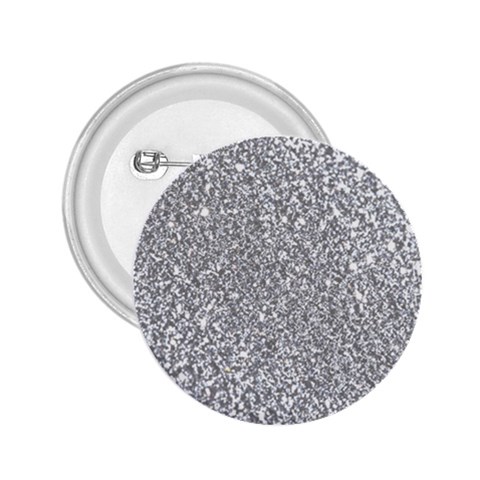 Silver Glitter Texture, Light Creative Background 2.25  Buttons from ArtsNow.com Front