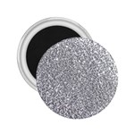 Silver Glitter Texture, Light Creative Background 2.25  Magnets