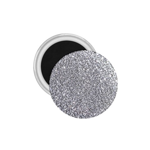 Silver Glitter Texture, Light Creative Background 1.75  Magnets from ArtsNow.com Front