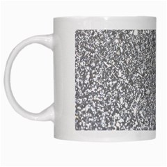 Silver Glitter Texture, Light Creative Background White Mug from ArtsNow.com Left