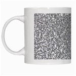 Silver Glitter Texture, Light Creative Background White Mug