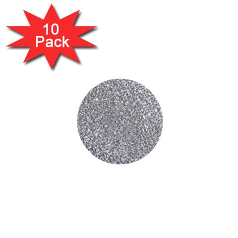 Silver Glitter Texture, Light Creative Background 1  Mini Buttons (10 pack)  from ArtsNow.com Front