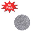 Silver Glitter Texture, Light Creative Background 1  Mini Buttons (10 pack) 