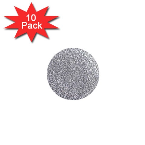 Silver Glitter Texture, Light Creative Background 1  Mini Magnet (10 pack)  from ArtsNow.com Front