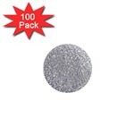 Silver Glitter Texture, Light Creative Background 1  Mini Magnets (100 pack) 