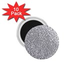 Silver Glitter Texture, Light Creative Background 1.75  Magnets (10 pack) 