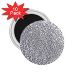 Silver Glitter Texture, Light Creative Background 2.25  Magnets (10 pack) 