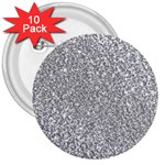 Silver Glitter Texture, Light Creative Background 3  Buttons (10 pack) 