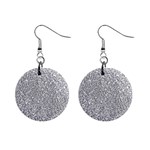 Silver Glitter Texture, Light Creative Background Mini Button Earrings