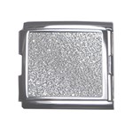 Silver Glitter Texture, Light Creative Background Mega Link Italian Charm (18mm)