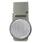 Silver Glitter Texture, Light Creative Background Money Clips (Round) 