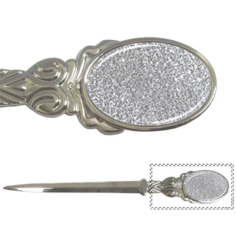 Silver Glitter Texture, Light Creative Background Letter Opener from ArtsNow.com Front