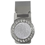 Silver Glitter Texture, Light Creative Background Money Clips (CZ) 