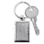 Silver Glitter Texture, Light Creative Background Key Chain (Rectangle)