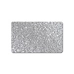 Silver Glitter Texture, Light Creative Background Magnet (Name Card)