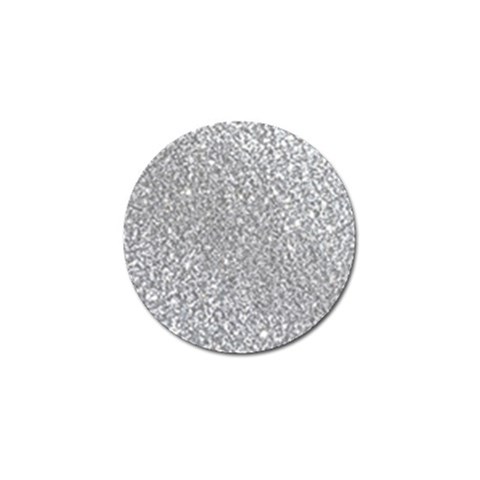 Silver Glitter Texture, Light Creative Background Golf Ball Marker from ArtsNow.com Front