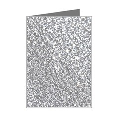 Silver Glitter Texture, Light Creative Background Mini Greeting Card from ArtsNow.com Left