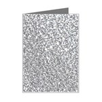 Silver Glitter Texture, Light Creative Background Mini Greeting Card