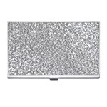 Silver Glitter Texture, Light Creative Background Business Card Holder