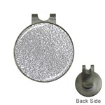 Silver Glitter Texture, Light Creative Background Hat Clips with Golf Markers