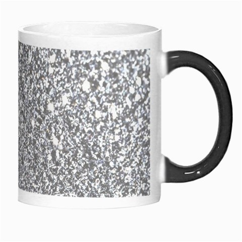 Silver Glitter Texture, Light Creative Background Morph Mug from ArtsNow.com Right