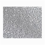 Silver Glitter Texture, Light Creative Background Small Glasses Cloth