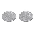 Silver Glitter Texture, Light Creative Background Cufflinks (Oval)