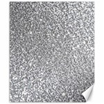 Silver Glitter Texture, Light Creative Background Canvas 8  x 10 