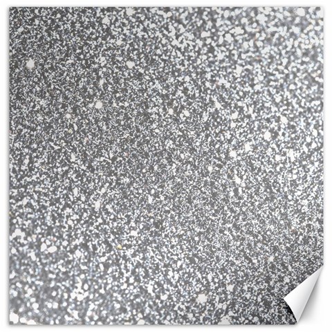 Silver Glitter Texture, Light Creative Background Canvas 12  x 12  from ArtsNow.com 11.4 x11.56  Canvas - 1