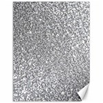 Silver Glitter Texture, Light Creative Background Canvas 12  x 16 