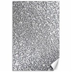 Silver Glitter Texture, Light Creative Background Canvas 24  x 36 