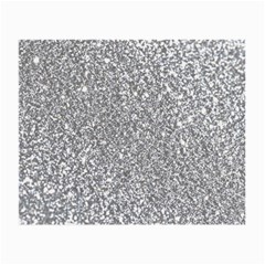 Silver Glitter Texture, Light Creative Background Small Glasses Cloth (2 Sides) from ArtsNow.com Front