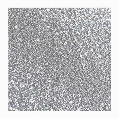 Silver Glitter Texture, Light Creative Background Medium Glasses Cloth (2 Sides) from ArtsNow.com Front