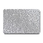 Silver Glitter Texture, Light Creative Background Small Doormat