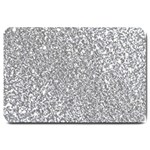 Silver Glitter Texture, Light Creative Background Large Doormat