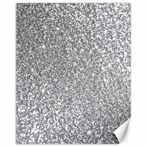 Silver Glitter Texture, Light Creative Background Canvas 11  x 14  from ArtsNow.com 10.95 x13.48  Canvas - 1