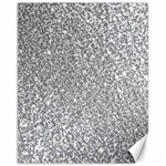 Silver Glitter Texture, Light Creative Background Canvas 11  x 14 