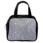 Silver Glitter Texture, Light Creative Background Classic Handbag (One Side)