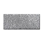 Silver Glitter Texture, Light Creative Background Hand Towel