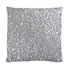 Silver Glitter Texture, Light Creative Background Standard Cushion Case (Two Sides) from ArtsNow.com Front