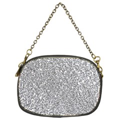 Silver Glitter Texture, Light Creative Background Chain Purse (Two Sides) from ArtsNow.com Front