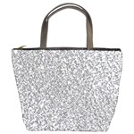 Silver Glitter Texture, Light Creative Background Bucket Bag