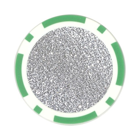 Silver Glitter Texture, Light Creative Background Poker Chip Card Guard (10 pack) from ArtsNow.com Front